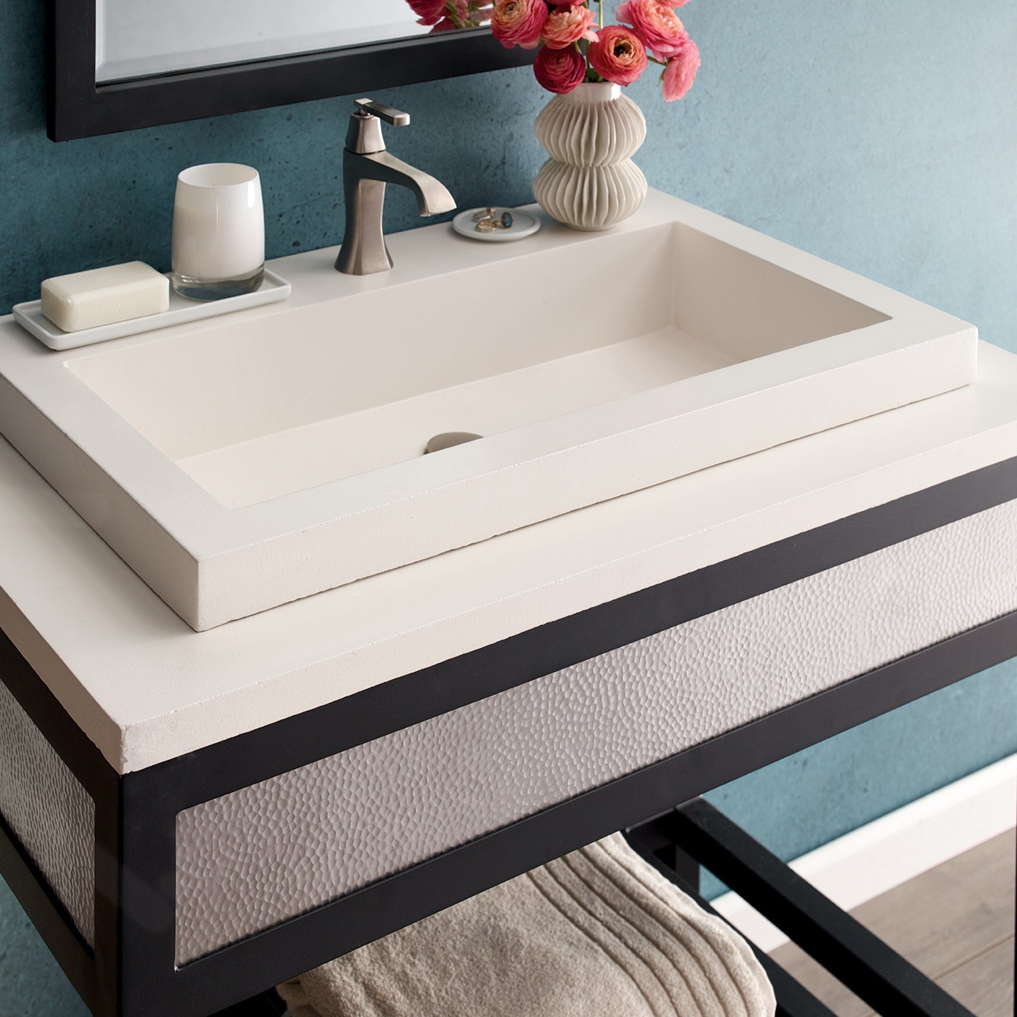 Native Trails 30-Inch Trough NativeStone Bathroom Sink