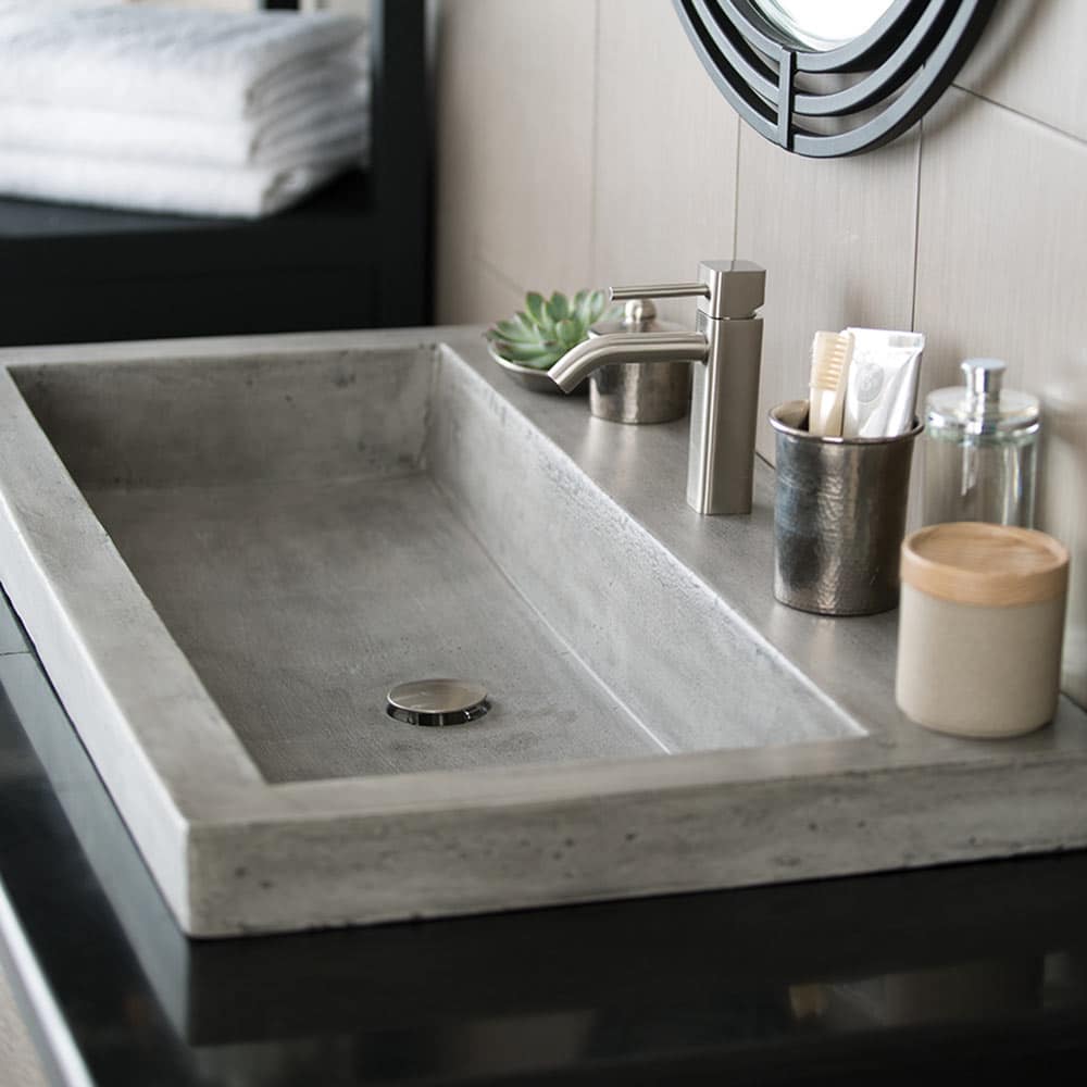 Native Trails 36-Inch Trough NativeStone Bathroom Sink