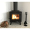 True North TN10 21" Black Vented Wood Burning Stove With Legs, EPA2020 Certified