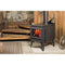 True North TN20 22" Metallic Black Vented Wood Burning Stove With Legs, EPA2020 Certified