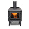 True North TN20 22" Metallic Black Vented Wood Burning Stove With Legs, EPA2020 Certified