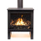 True North TN24 25" Black Direct Vent Free Standing Gas Stove