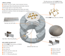 Warming Trends UPKVL Valencia Universal Paver Kit with Crossfire Brass Burner and 29" Circular Aluminum Plate