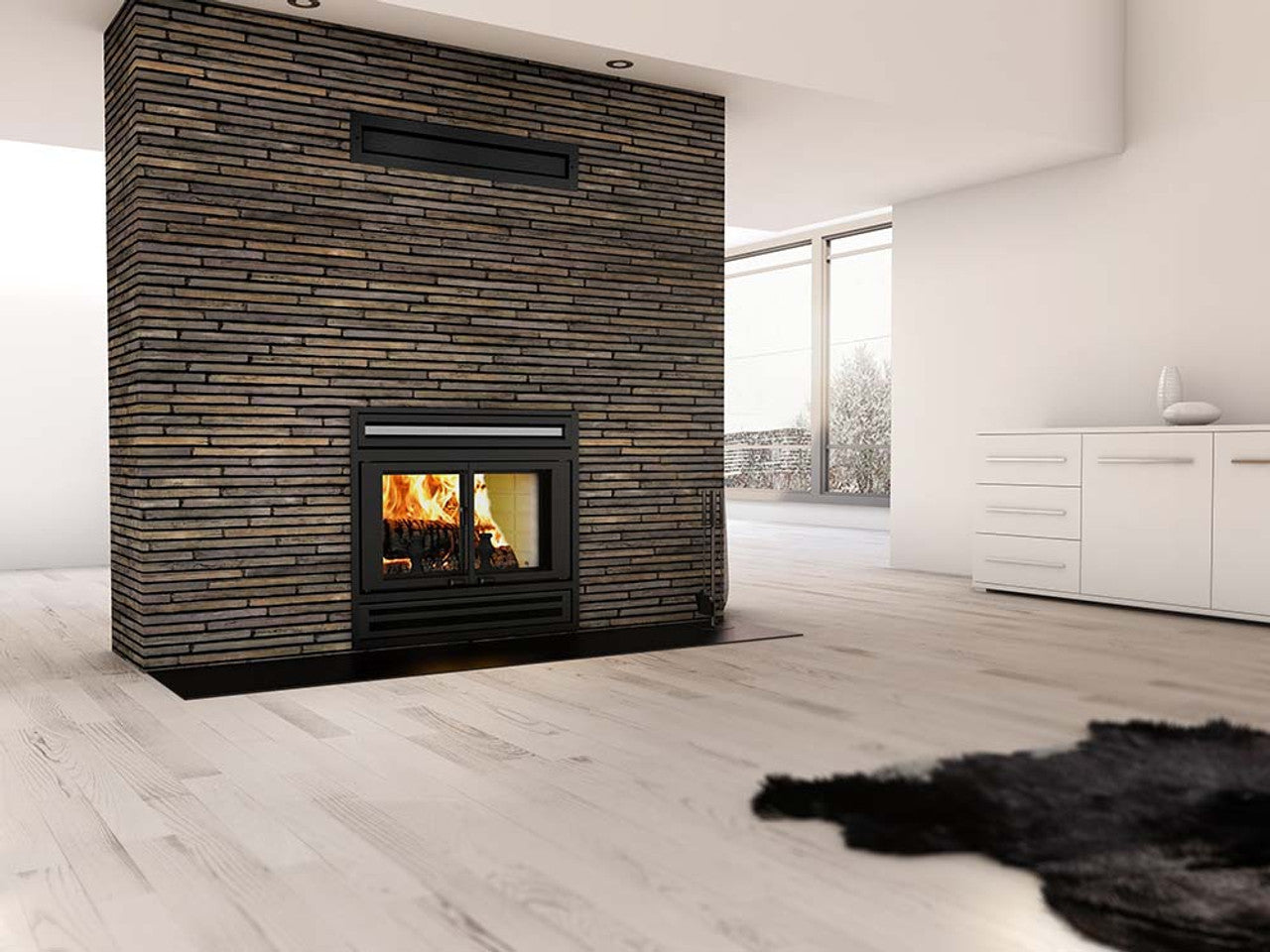 Valcourt Manoir Wood Burning Fireplace