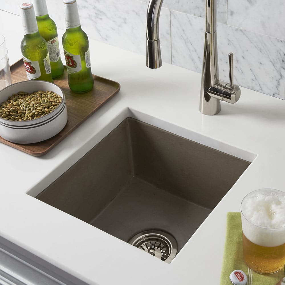 Native Trails 15-Inch Ventana Nativestone Concrete Bar And Prep Sink