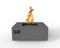 Warming Trends Aon Powder-Coated Steel Square Fire Table