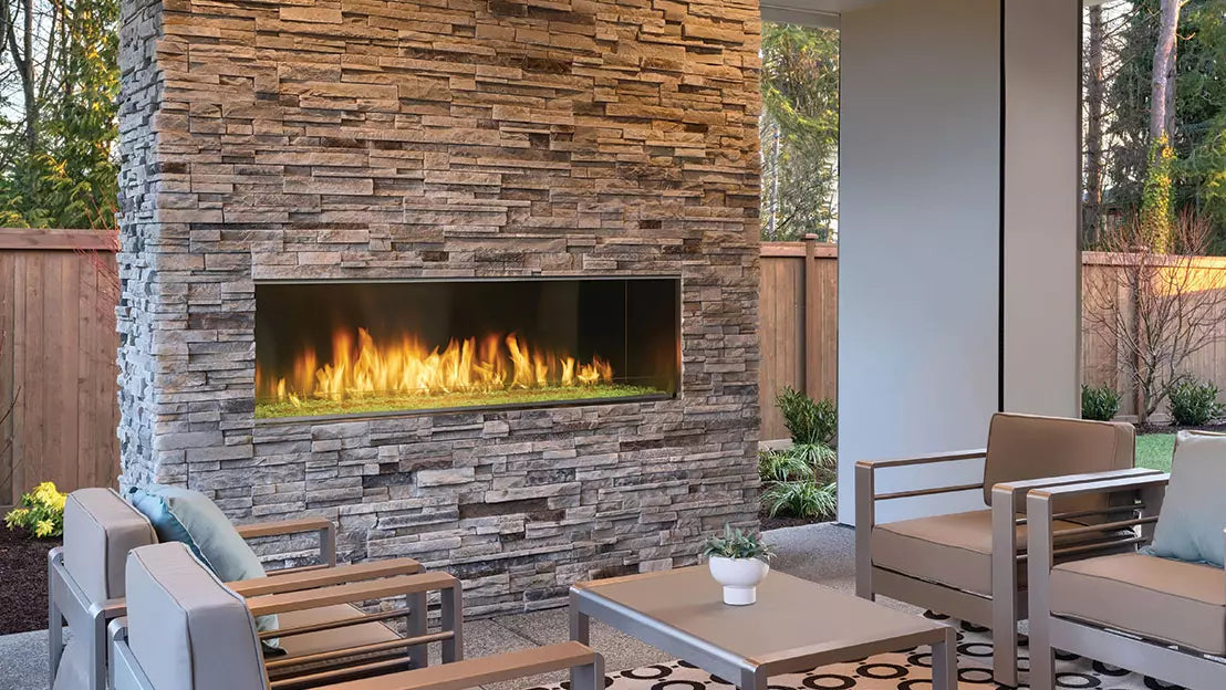 Heatilator Lanai Single-Sided Outdoor Gas Fireplace Series