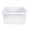 Nantucket Cape 18" Dual Mount Fireclay Kitchen Sink White Wellfleet-1818W