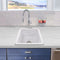 Nantucket Cape 18" Dual Mount Fireclay Kitchen Sink White Wellfleet-1818W