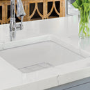 Nantucket Cape 18" Dual Mount Fireclay Kitchen Sink, White, Wellfleet-1818W