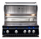 Whistler Built-In 4 Burner Black + Cover+ Rotisserie