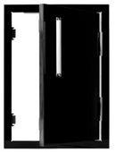 Whistler Vertical Door 1420 Black CBASDV1420-B