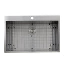 Nantucket Pro Series 33" Stainless Steel Kitchen Sink, 16 Gauge, ZR3322-S-16