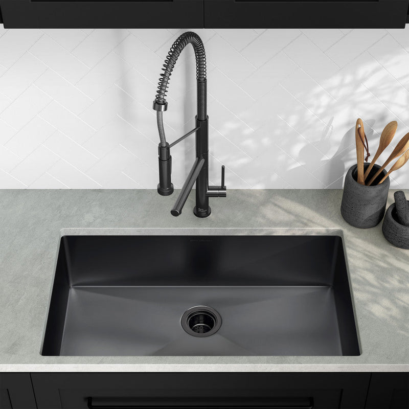 Swiss Madison Rivage 32 x 19 Stainless Steel, Single Basin, Undermount Kitchen Sink, Black