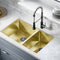 Swiss Madison Rivage 33 x 20 Stainless Steel, Dual Basin, Undermount Kitchen Sink in Gold