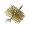 Drolet 3" ROUND PELLET STOVE BRUSH (1/4"-20 THREAD) AC04505