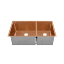 Swiss Madison Rivage 33 x 20 Stainless Steel, Dual Basin, Undermount Kitchen Sink in Rose Gold