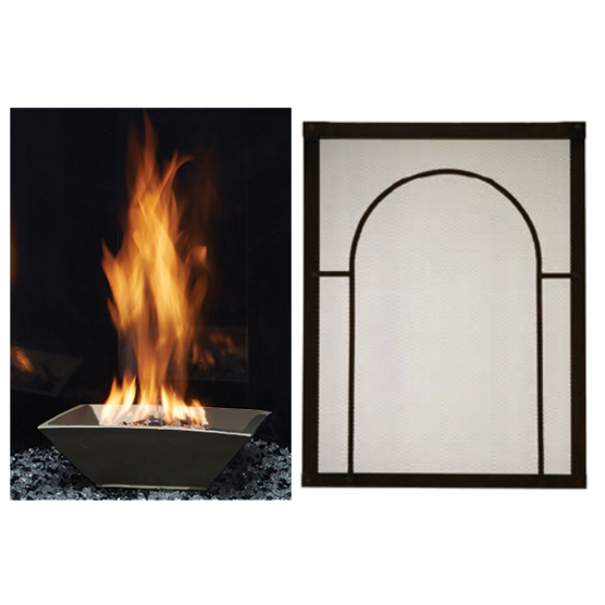 Empire Forest Hills 27 Portrait Style Contemporary Direct Vent Gas Fireplace DVLL27