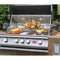 Cal Flame 3-Piece 11 Ft. BBQ Island e3022 with P4 Four Burner Grill