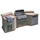 Cal Flame 3 Piece Outdoor Kitchen Island - e3100