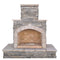 Cal Flame 78 inch Outdoor Fireplace FRP-908-3