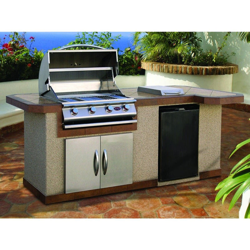 Cal Flame 8 Ft. BBQ Island L-Shaped BBK820