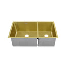 Swiss Madison Rivage 33 x 20 Stainless Steel, Dual Basin, Undermount Kitchen Sink in Gold