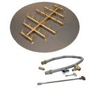 Warming Trends Crossfire CFBCT Circular Tree-Style Brass Gas Fire Pit Burner Kit