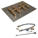 Warming Trends Crossfire CFBDT Double Tree-Style Brass Gas Fire Pit Burner Kit