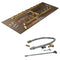 Warming Trends Crossfire CFBH H-Style Brass Gas Fire Pit Burner Kit