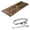 Warming Trends Crossfire CFBH H-Style Brass Gas Fire Pit Burner Kit