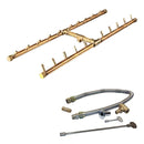 Warming Trends Crossfire CFBH H-Style Brass Gas Fire Pit Burner Kit