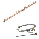 Warming Trends Crossfire CFBL Linear Brass Gas Fire Pit Burner Kit