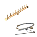 Warming Trends Crossfire CFBL Linear Brass Gas Fire Pit Burner Kit