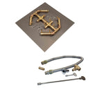 Warming Trends Crossfire CFBO Octagonal Brass Gas Fire Pit Burner Kit