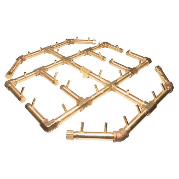 Warming Trends Crossfire CFBO Octagonal Brass Gas Fire Pit Burner