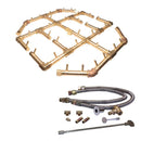 Warming Trends Crossfire CFBO Octagonal Brass Gas Fire Pit Burner Kit