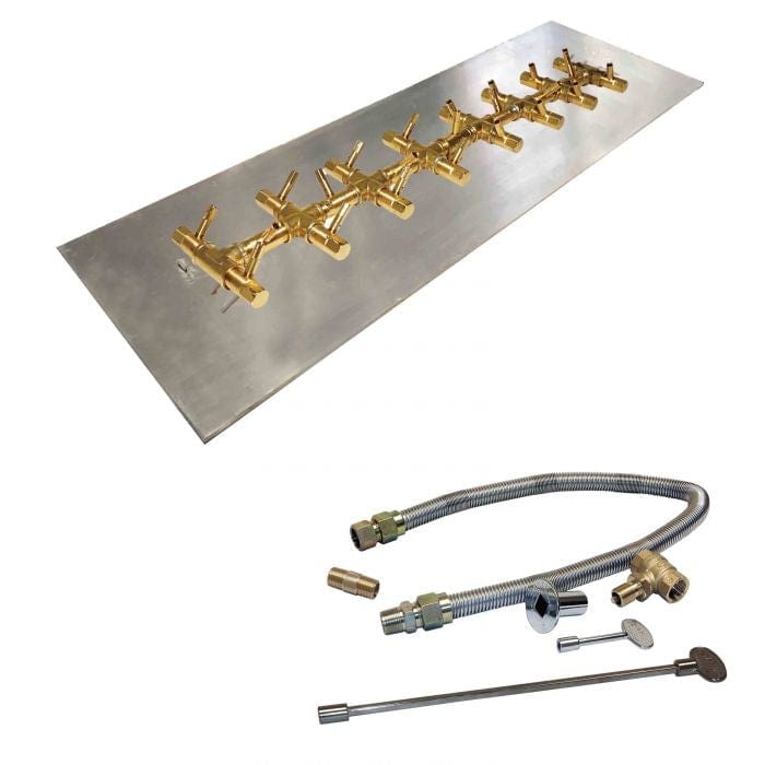 Warming Trends Crossfire CFBT Tree-Style Brass Gas Fire Pit Burner Kit