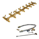 Warming Trends Crossfire CFBT Tree-Style Brass Gas Fire Pit Burner Kit