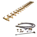 Warming Trends Crossfire CFBT Tree-Style Brass Gas Fire Pit Burner Kit