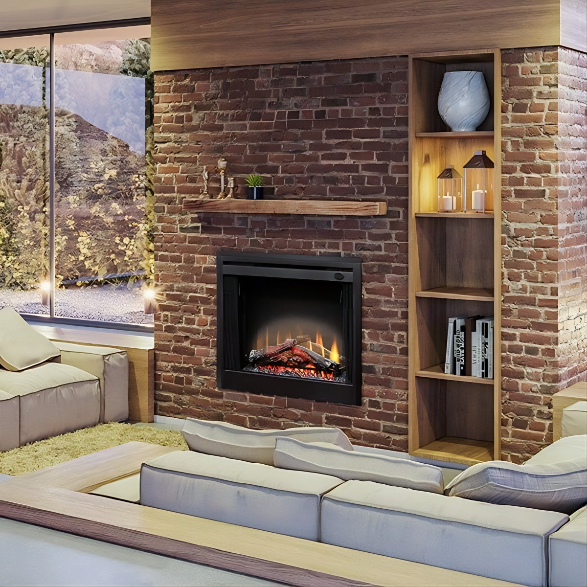 Dimplex 33-inch Slim Line Built-In Electric Firebox | BFSL33