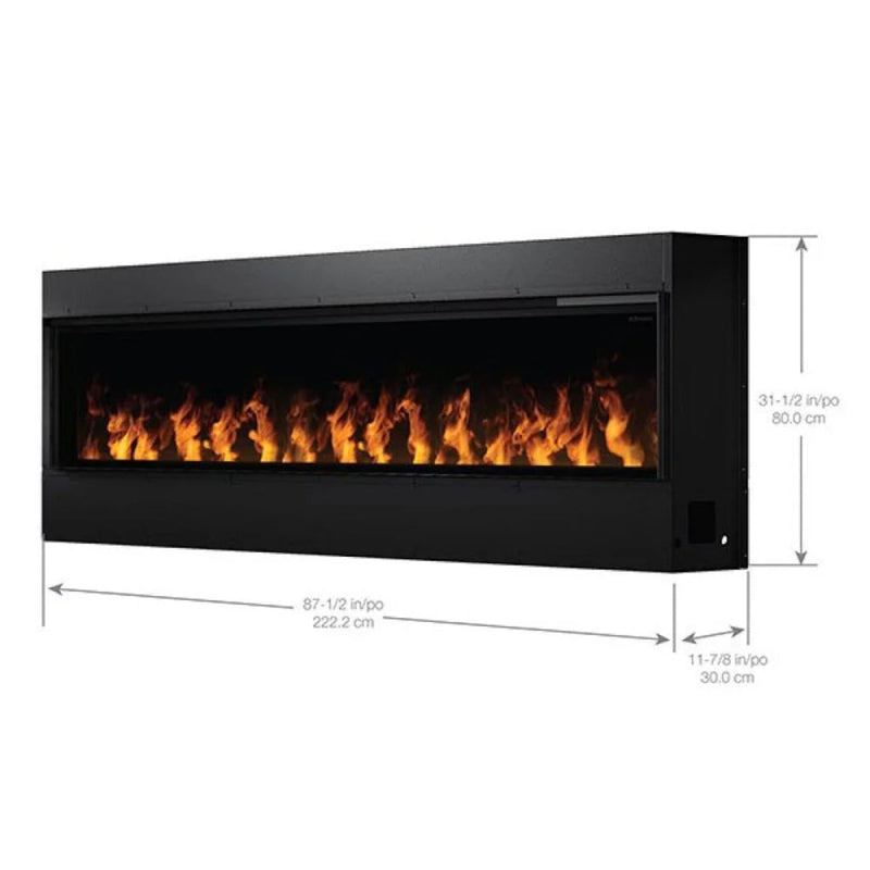 Dimplex Opti-Myst 86-inch Linear Wall-Mount/Built-In Electric Fireplace | OLF86-AM