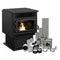 Drolet Eco-55 Pellet Stove With 4" Basement Venting Kit DP00070KVB - Admired Selection