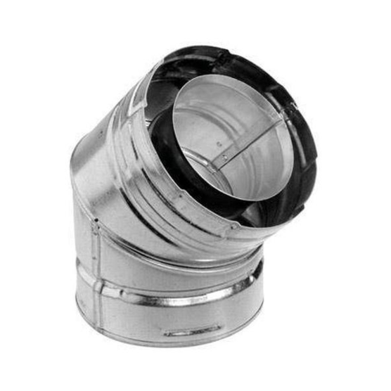 Empire 45 Degree Vent Elbow SD46DVAE45B