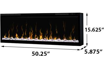 Dimplex Ignite XL 50-inch Built In | Wall Mount Linear Electric Fireplace | XLF50