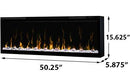 Dimplex Ignite XL 50-inch Built In | Wall Mount Linear Electric Fireplace | XLF50