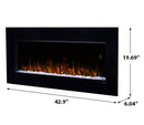 Dimplex Nicole 43-inch Electric Wall Mount Fireplace - DWF3651B