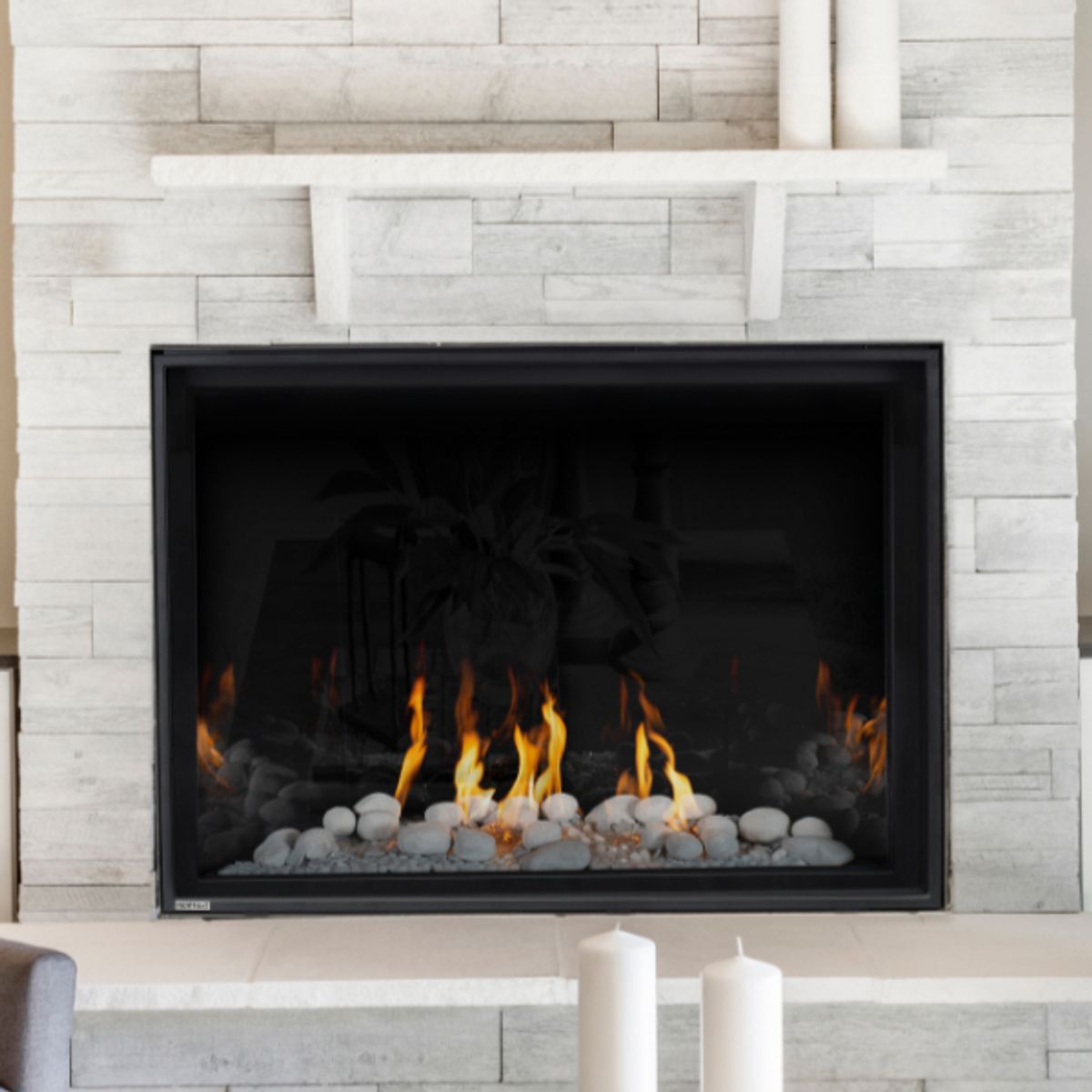 Montigo Delray Square Single Sided Direct Vent Gas Fireplace - 46