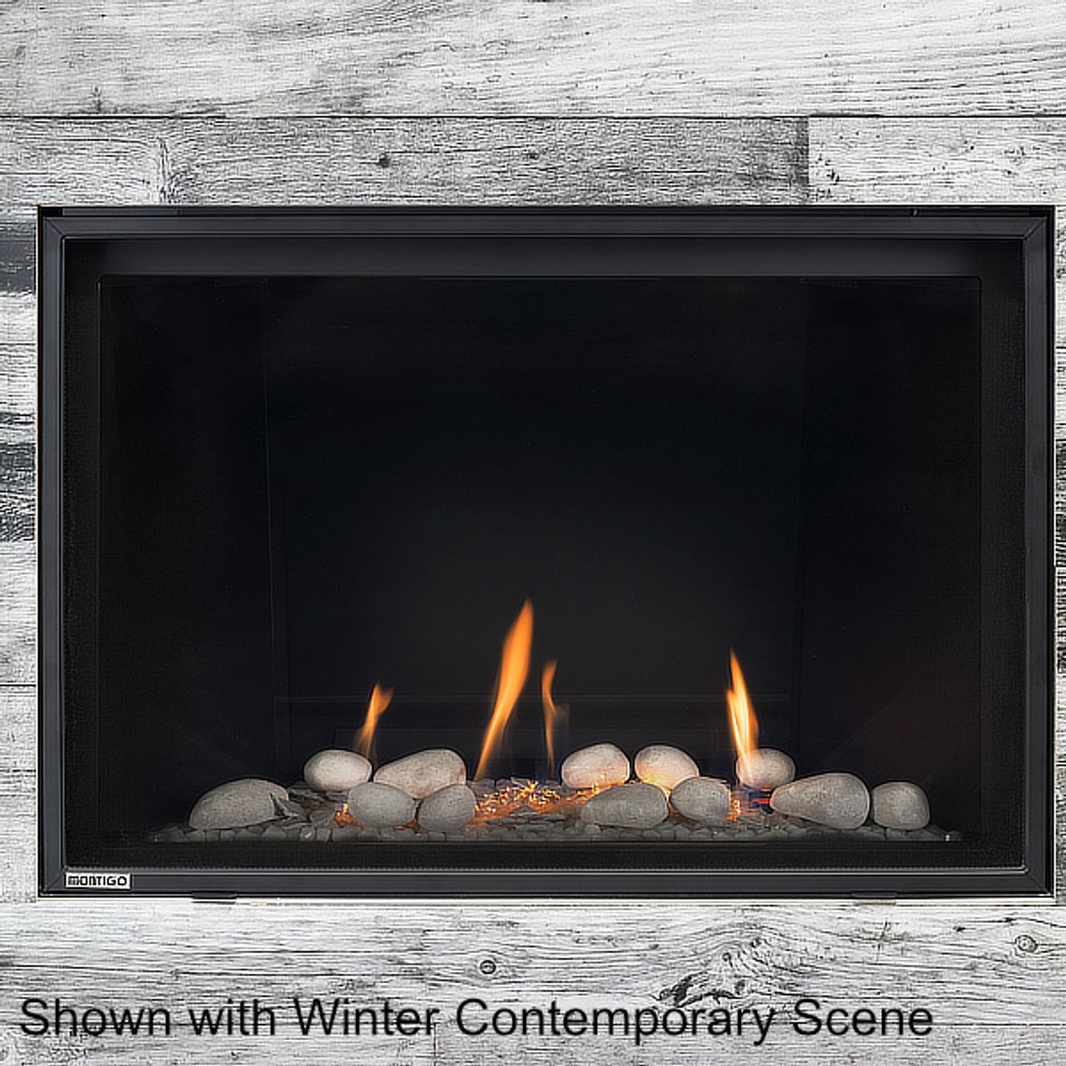 Montigo Delray Square Single Sided Direct Vent Gas Fireplace - 38