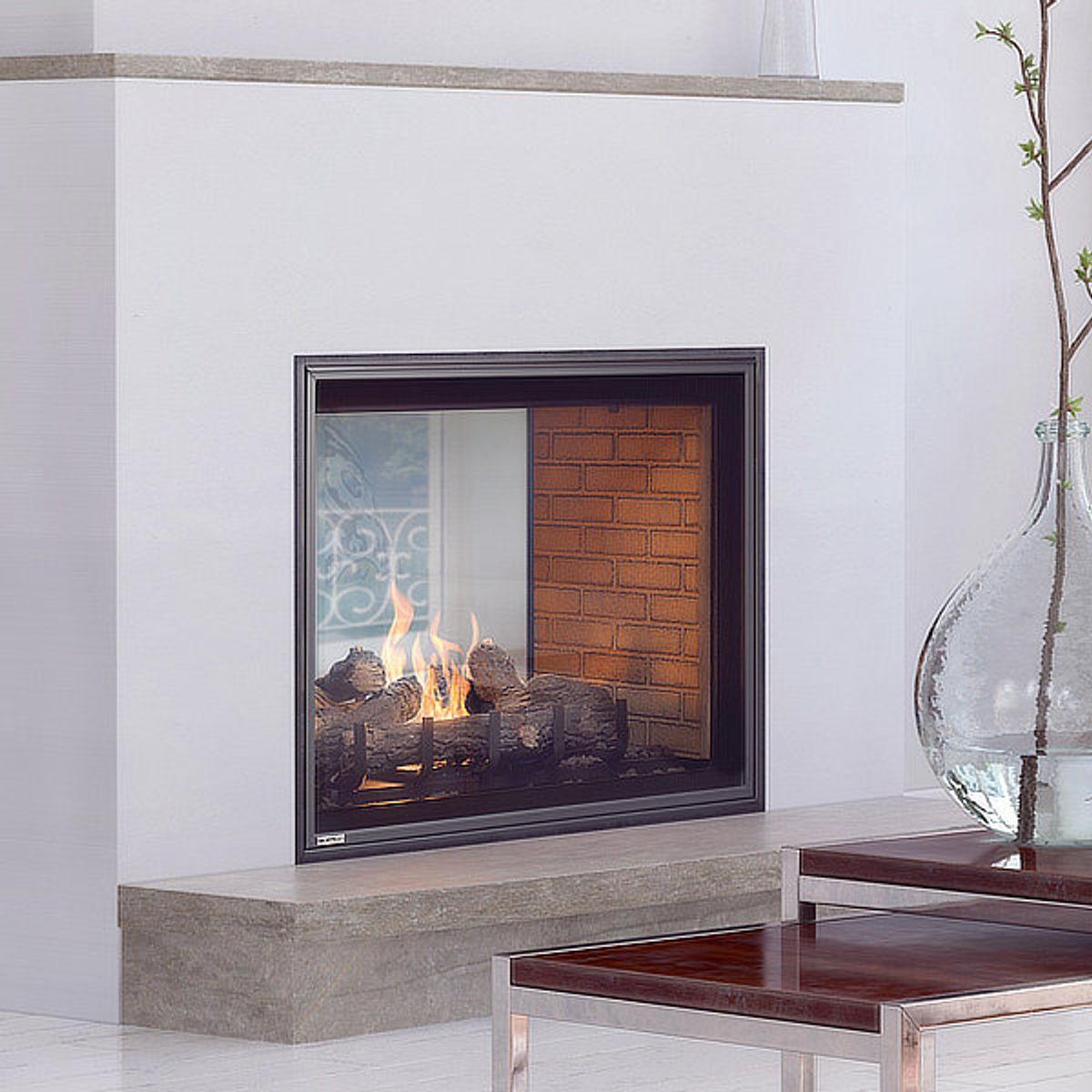 Montigo Divine H42FSD Traditional See-Through Direct Vent Gas Fireplace - 42